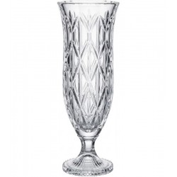 Vaso 40cm Por 14cm L'Hermitage Em Cristal Ecológico Com Pé